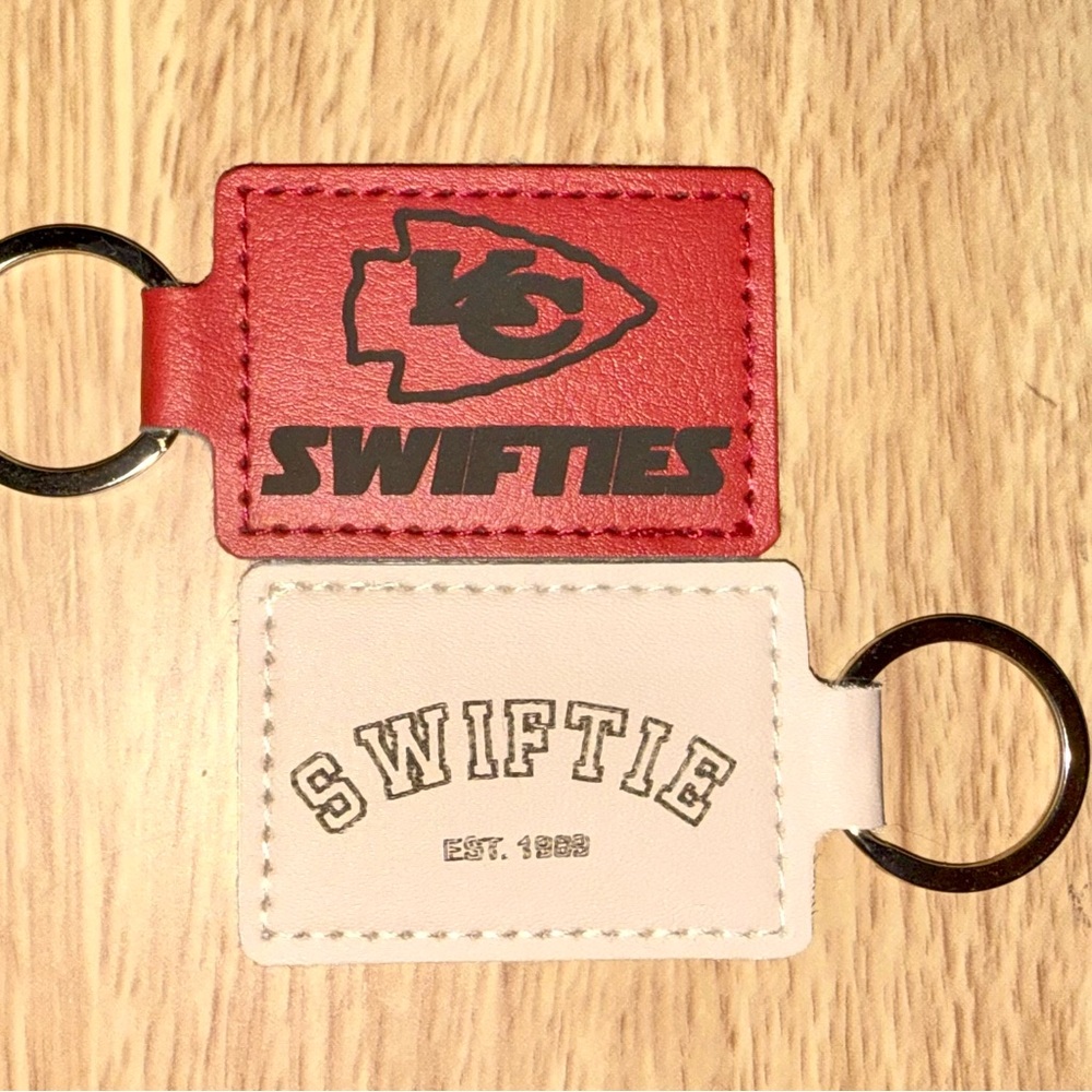 Hand Crafted Red and White Key & Card Holders